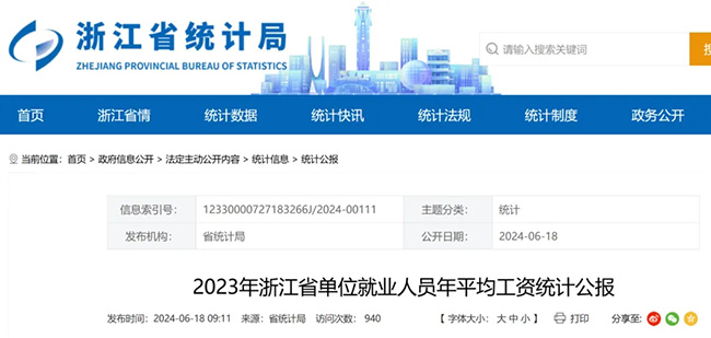 最新！2023年浙江省平均工資出爐！你是什么段位？社?；鶖?shù)也要跟著調(diào)整了？